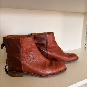 Madewell Brown Leather Ankle Boots